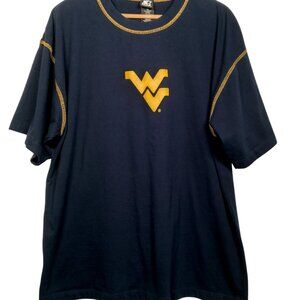 Vintage 90s WVU Mountaineers Shirt XL Starter Blue West Virginia University NCAA